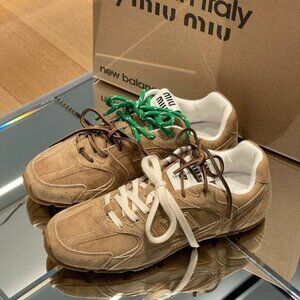 ✅Authentic New Balance X Miu Miu 530 Suede Brown Sneakers
